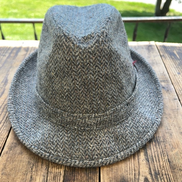 Botany 500 Mens Small Gray Wool Vintage USA Made Fedora Hat - Picture 4 of 7